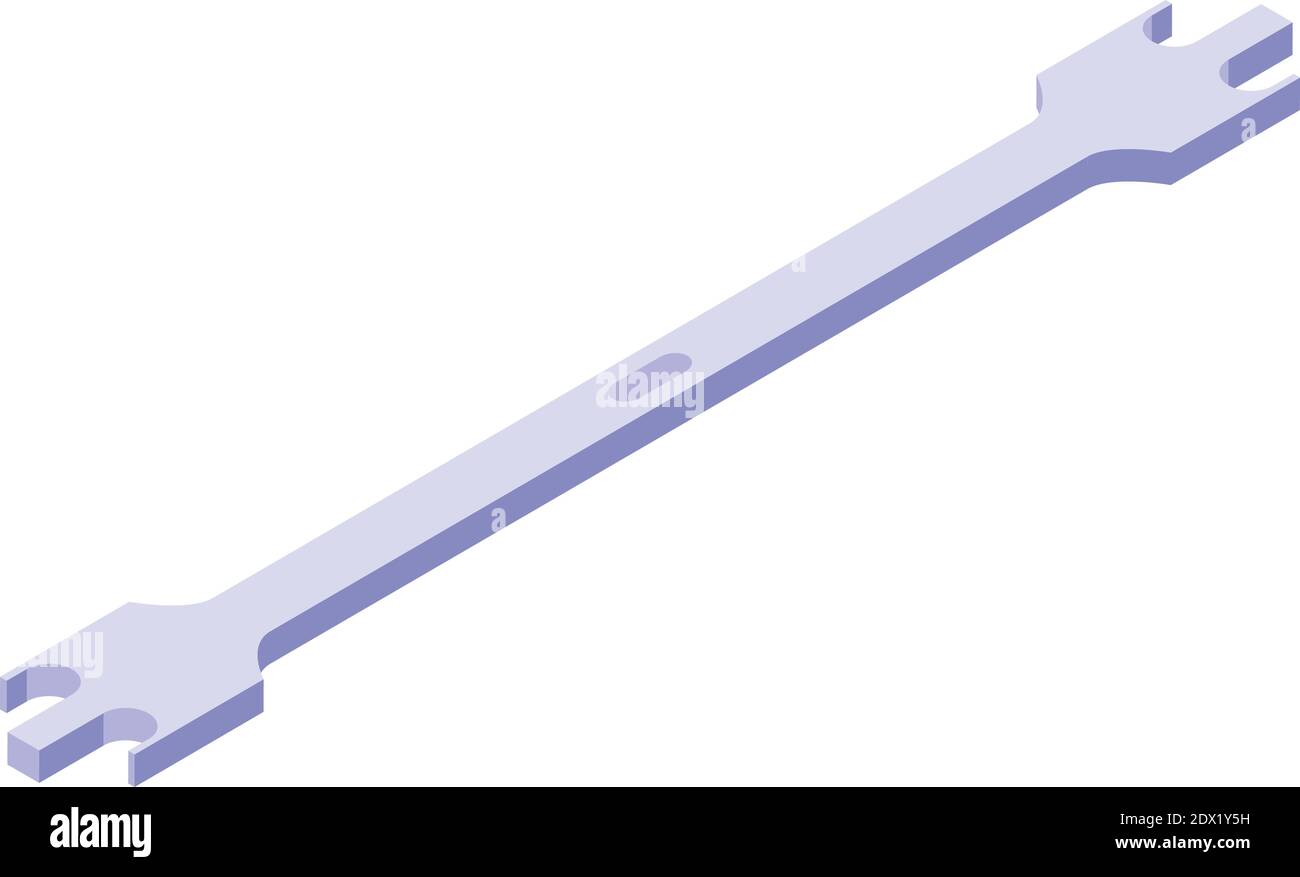 Stomatology tool key icon. Isometric of stomatology tool key vector ...