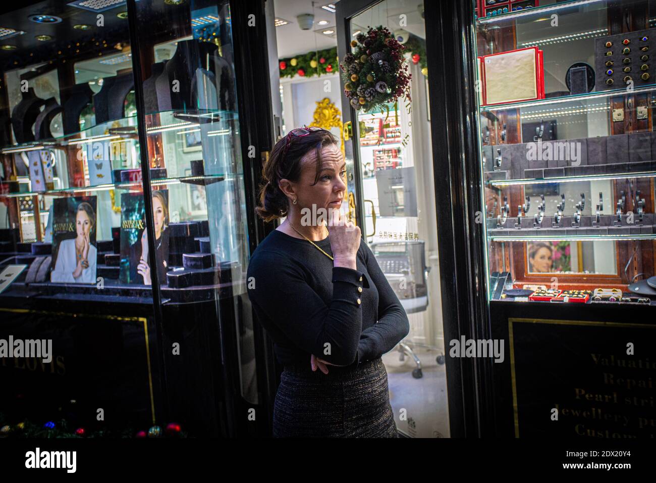Great Britain /London /Susannah Lovis Jewellers Burlington Arcade in London on December 23, 2020. Stock Photo