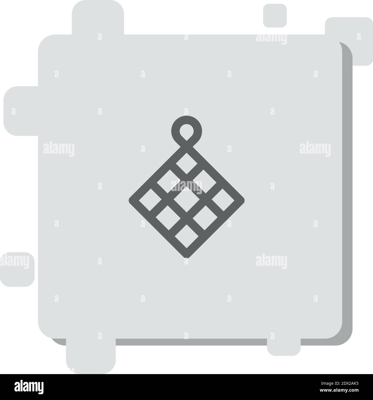 pot holder vector icon modern simple vector illustration Stock Vector