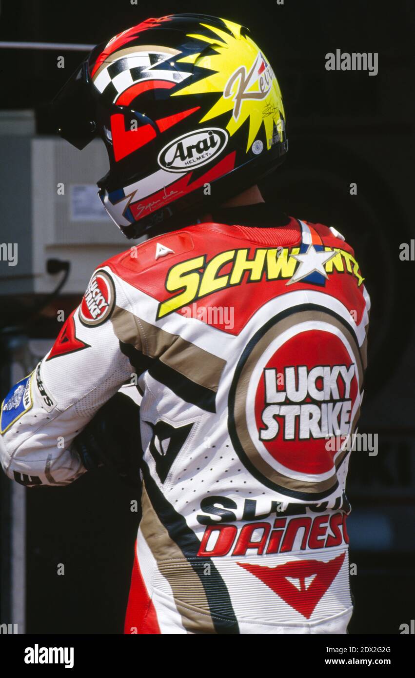Kevin Schwantz, (USA),Suzuki 500,Austrian GP 500 1994, Salzburg Stock Photo  - Alamy