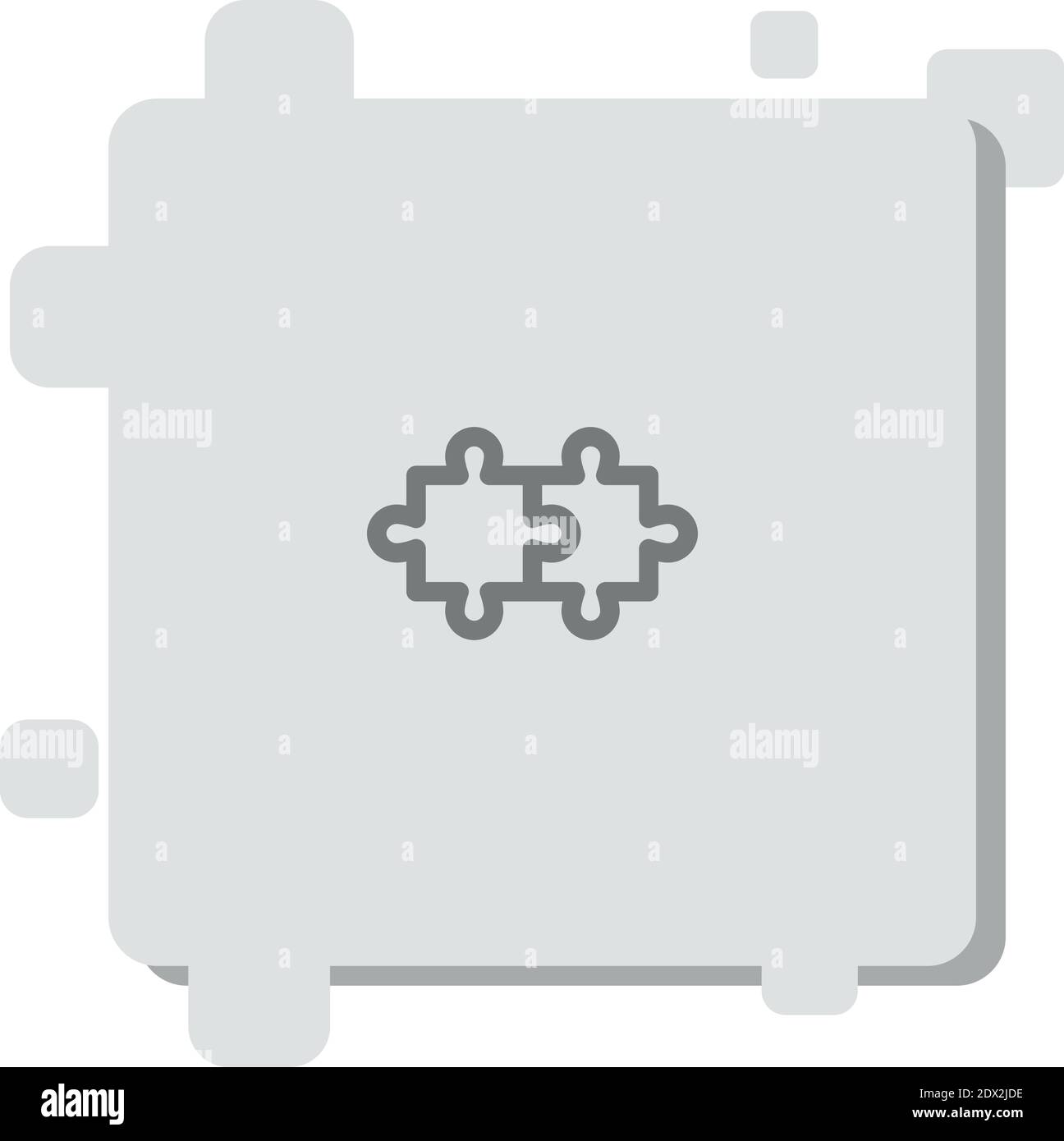 Strategy puzzle icon black square hi-res stock photography and images ...