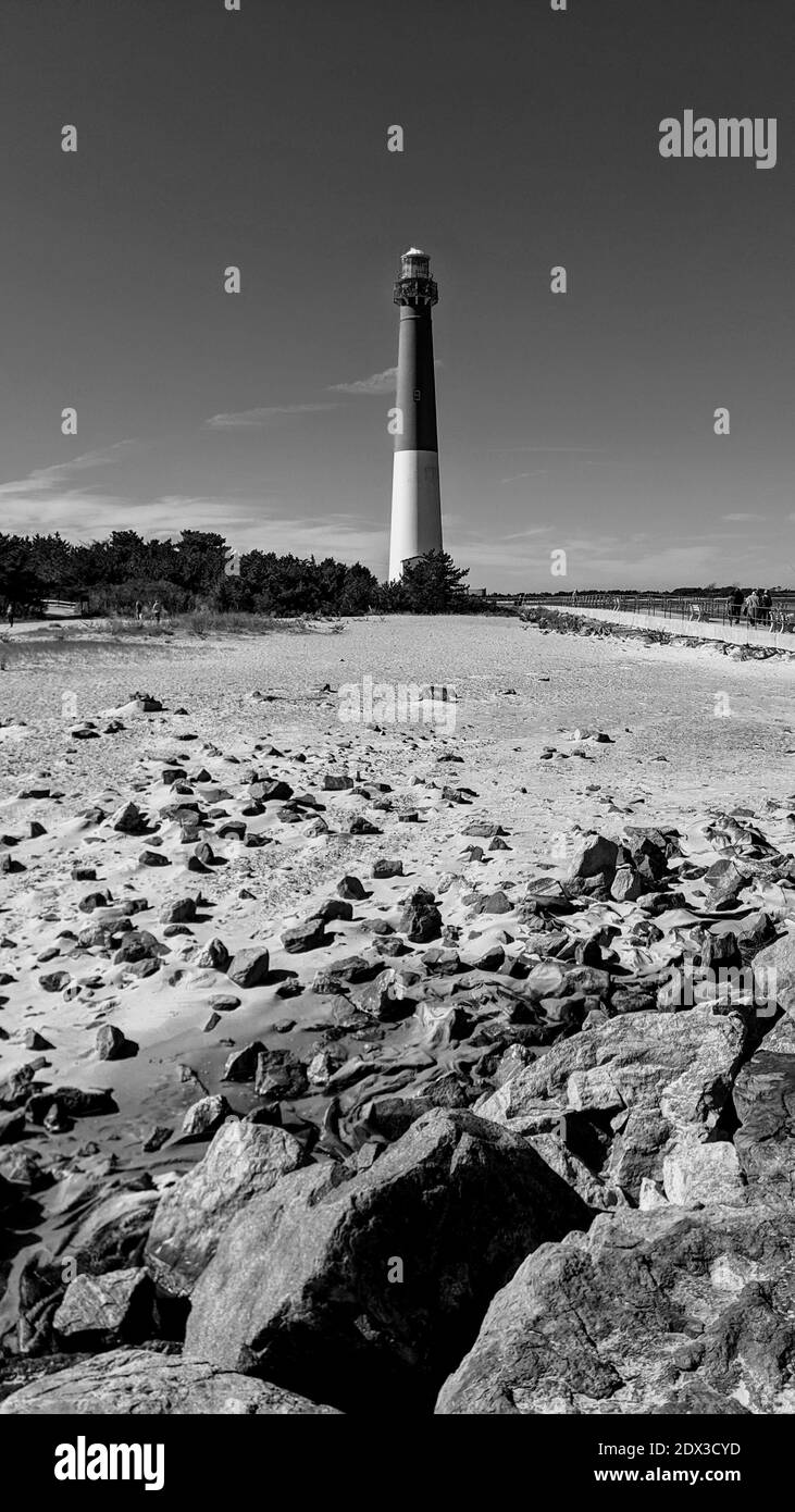 Black And White Lighthouse Stock Photo Alamy