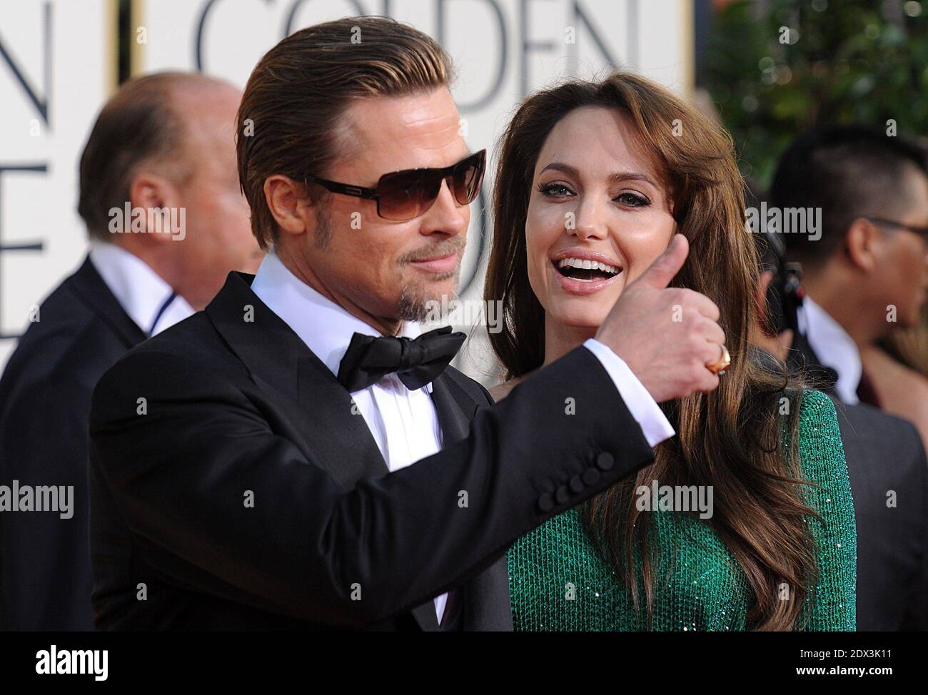 Angelina Jolie and Brad Pitt were married Saturday in the French hamlet