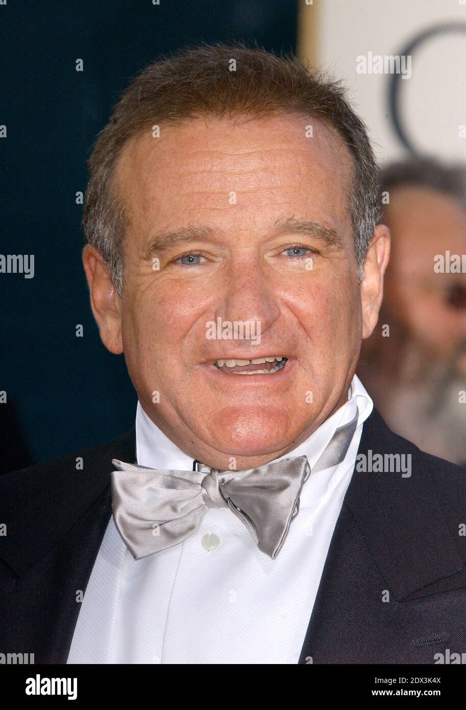 US actor Robin Williams has been found dead, aged 63, in an apparent suicide, California police say Monday August 11, 2014. Marin County Police said he was pronounced dead at his home shortly after officials responded to an emergency call around noon local time. Williams was famous for films such as Good Morning Vietnam and Dead Poets Society and won an Oscar for his role in Good Will Hunting; File photo : Robin Williams arriving at the 62nd Annual Golden Globe Awards in Los Angeles, CA, USA on January 16, 2005. Photo by hahn-Khayat/ABACA Stock Photo