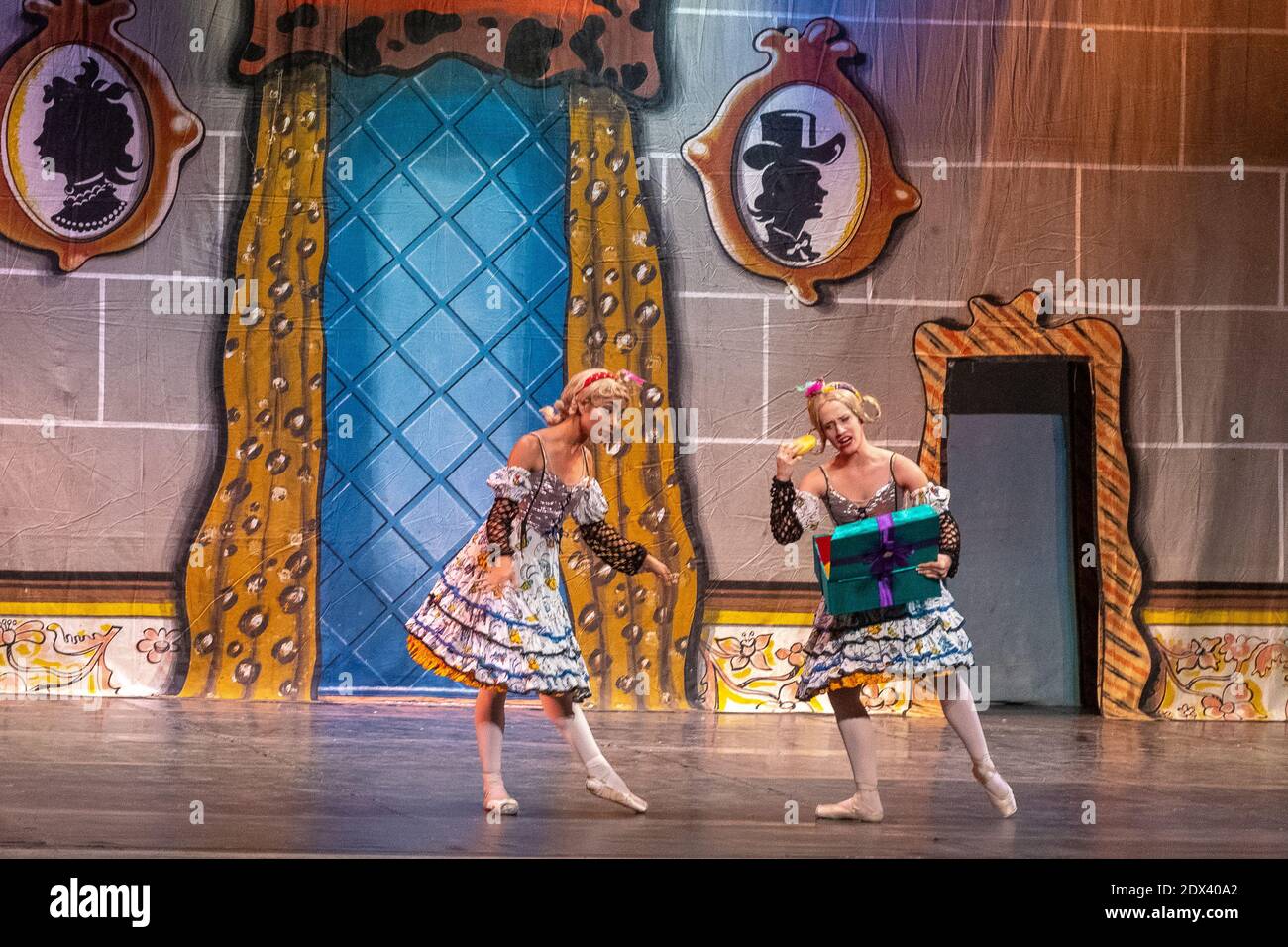 National Ballet of Cuba performs Cinderella at the Charity Theater, Santa Clara, Cuba Stock Photo