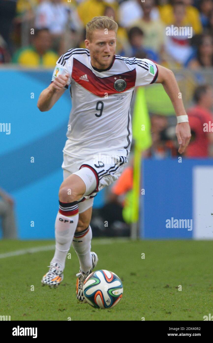 Germany's Andre Schurrle in Soccer World Cup 2014 1/4 of Final round match France vs Germany at Maracana Stadium, Rio de Janeiro, Brazil on July 4th 2014. Germany won 1-0. Photo by Henri Szwarc/ABACAPRESS.COM Stock Photo