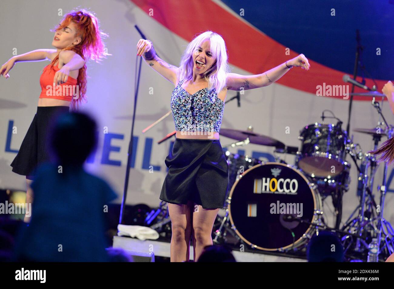Alizee performs live on stage during 'RFM Summer Live 2014' in Levallois-Perret, France on July 4, 2014. Photo by Nicolas Briquet/ABACAPRESS.COM Stock Photo
