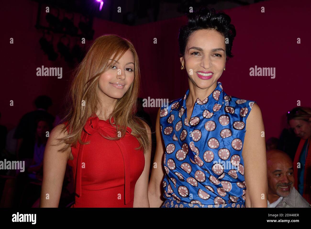 Zahia Dehar and Farida Khelfa attending Schiaparelli's Fall-Winter 2014