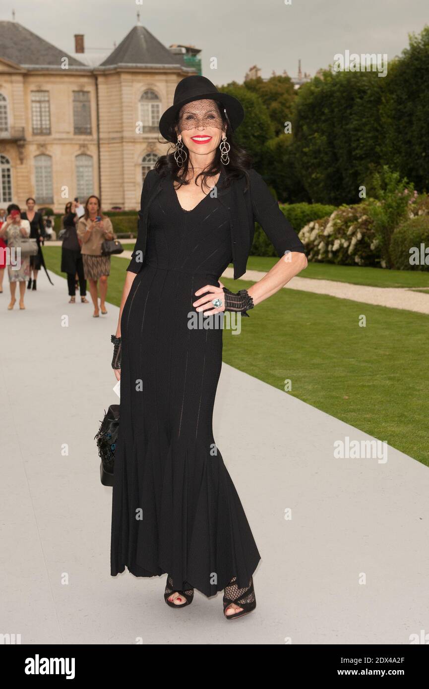 Mouna Ayoub attends the Christian Dior show as part of Paris Fashion Week - Haute  Couture Fall/Winter 2014-2015 in Paris, France,on July 7, 2014. Photo by  Thierry Orban/ABACAPRESS.COM Stock Photo - Alamy