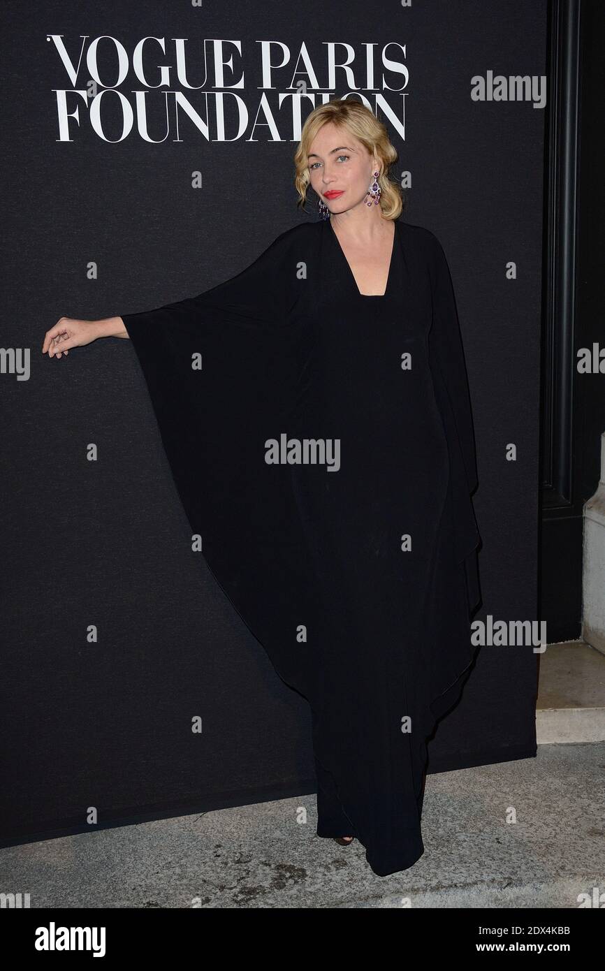 Emmanuelle Beart attending the Vogue Foundation Gala as part of Paris ...