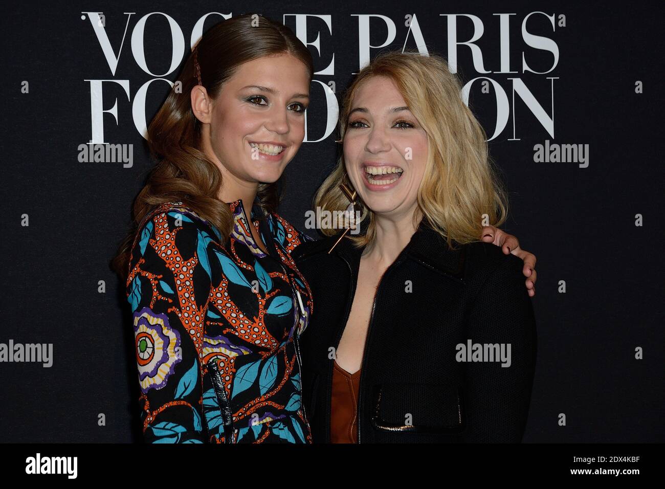 Adele Exarchopoulos and Camille Seydoux attending the Vogue
