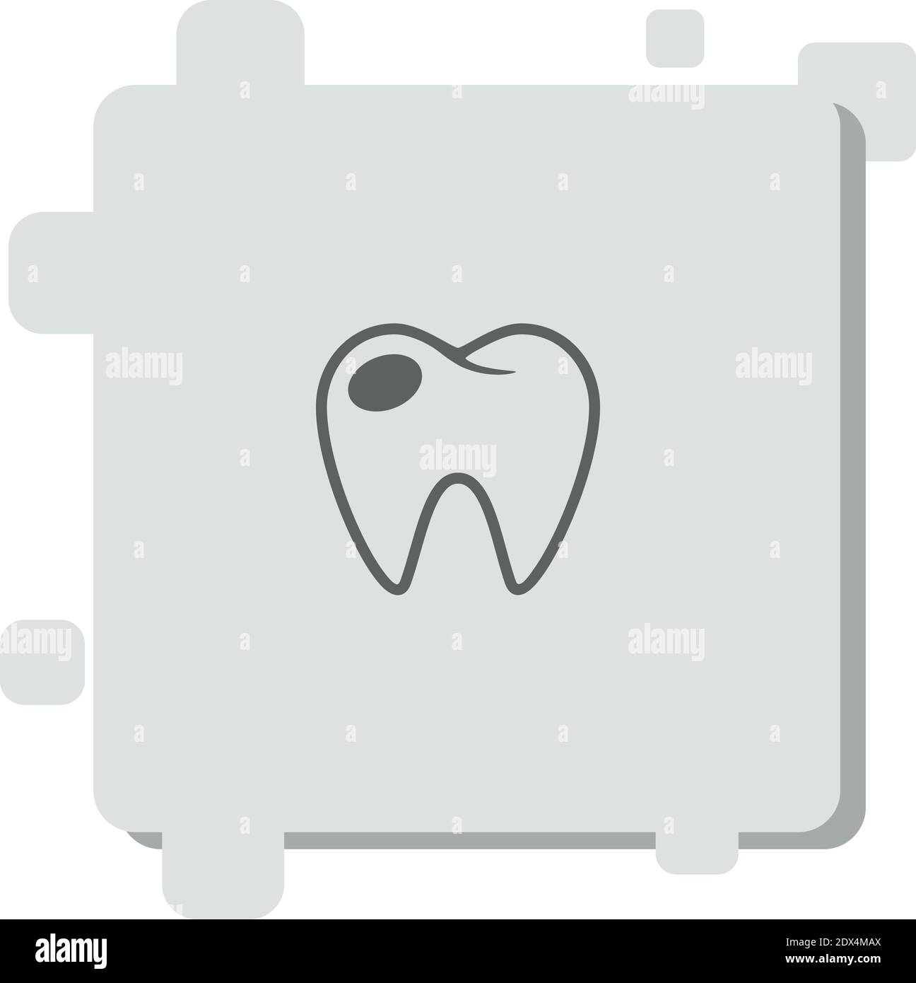 molar with cavity vector icon modern simple vector illustration Stock ...