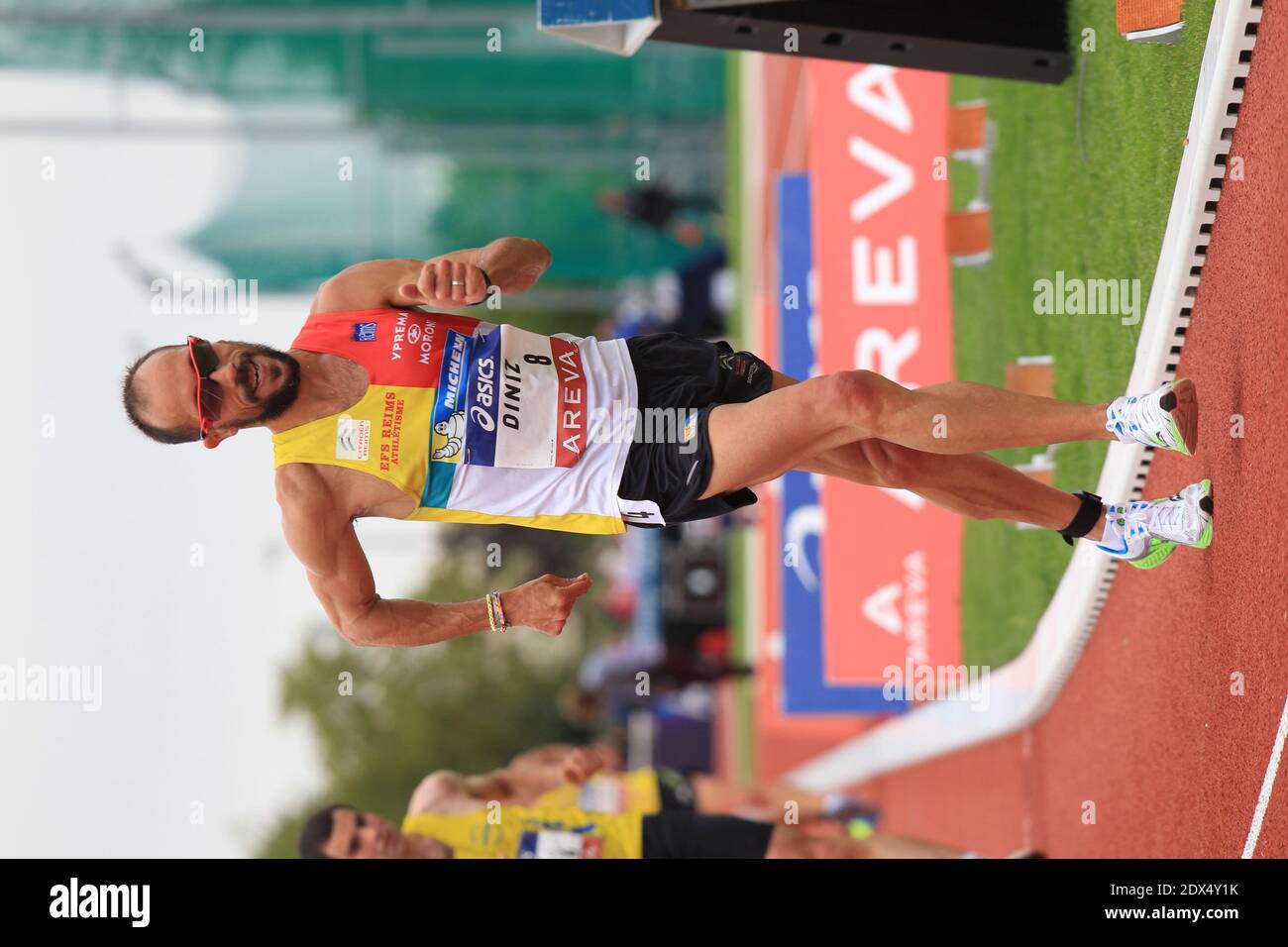 Yohann Diniz during the Elite French Championships 2014, at the Georges-Hebert Stadium, in Reims, France, on July 13, 2014. Photo by Pasco/ABACAPRESS.COM Stock Photo