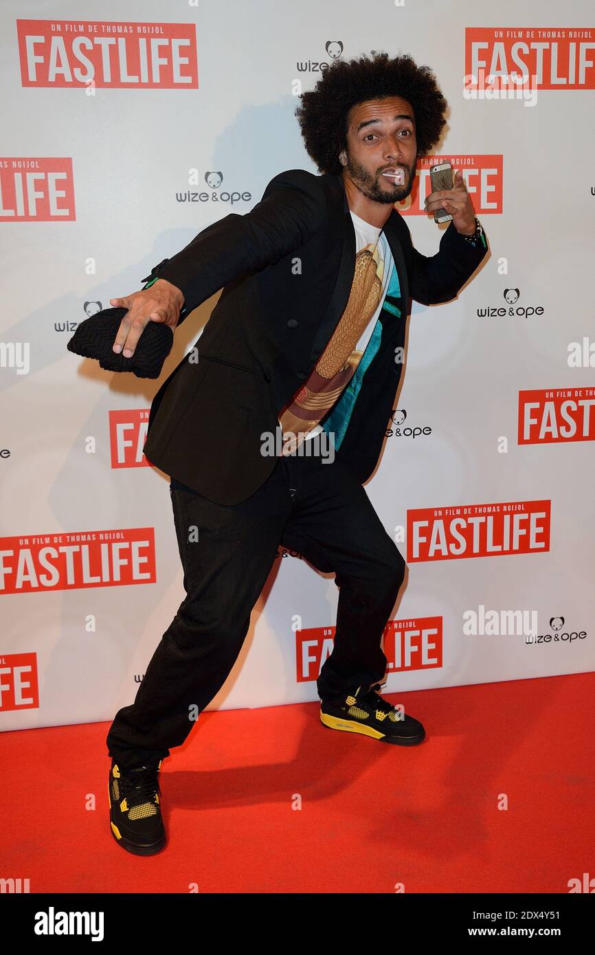 Benoit Assou-Ekotto attending the premiere of the film 'Fastlife' held at the Cinema Gaumont Opera in Paris, France on July 15, 2014. Photo by Nicolas Briquet/ABACAPRESS.COM Stock Photo