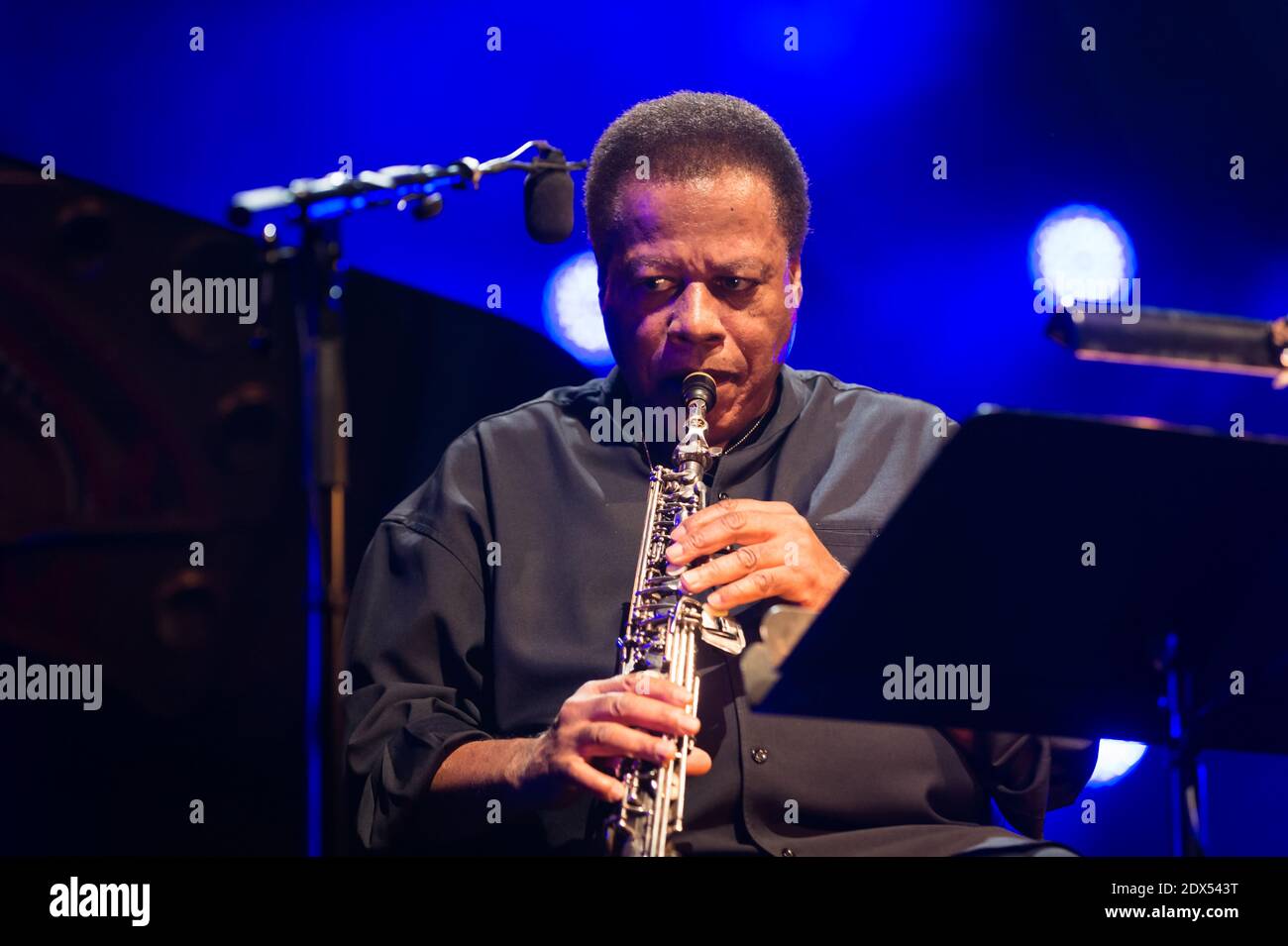 Herbie Hancock and Wayne Shorter perfoms in concert in Montreux Jazz