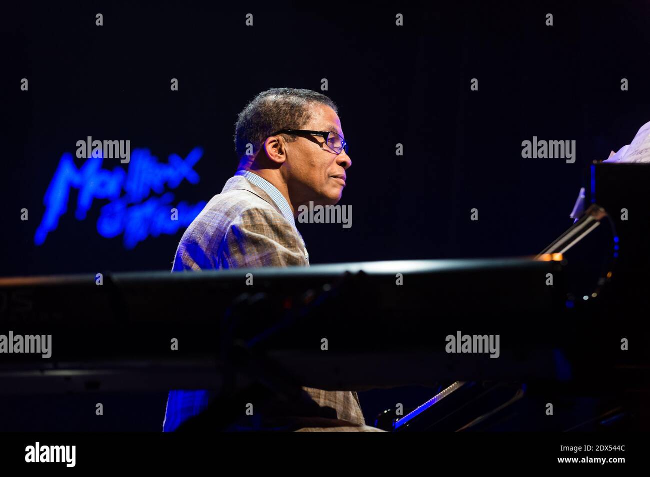 Herbie Hancock and Wayne Shorter perfoms in concert in Montreux Jazz