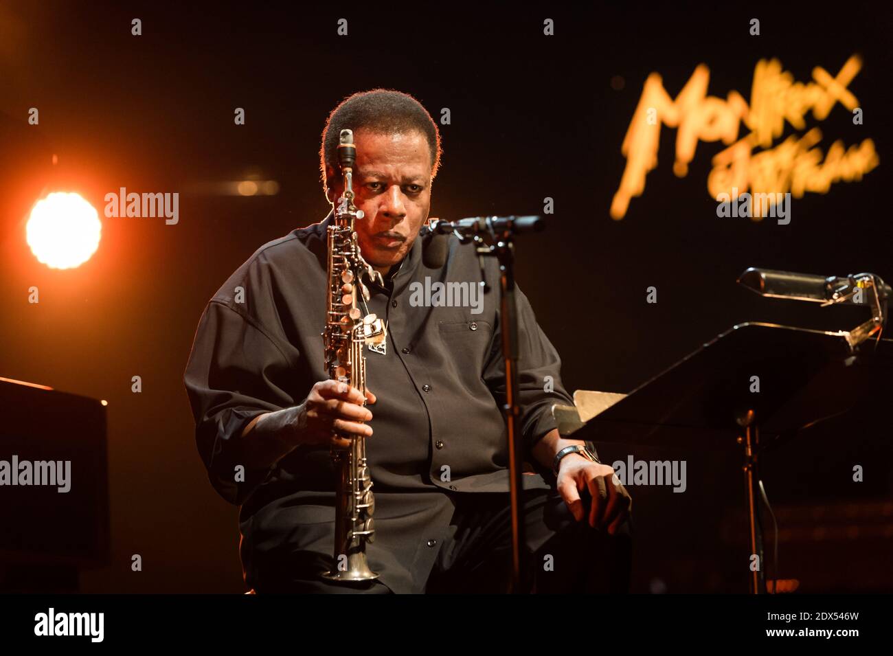 Herbie Hancock and Wayne Shorter perfoms in concert in Montreux Jazz