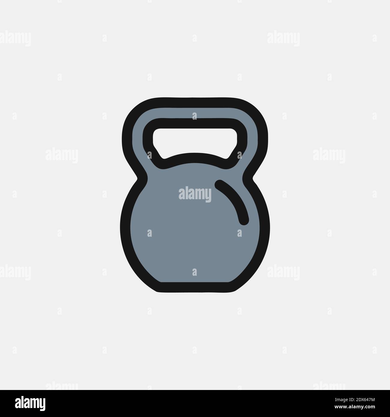 Kettlebell icon logo simple vector illustration Stock Vector Image & Art -