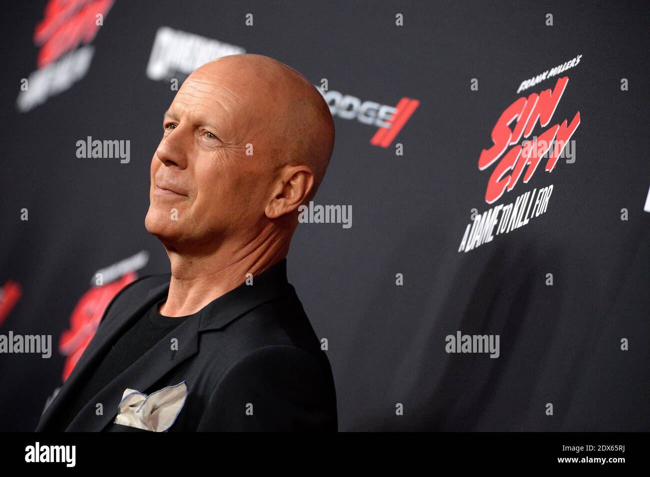 Bruce Willis attends the Premiere of Dimension Films Sin City: A Dame To Kill For at TCL Chinese Theatre in Los Angeles, CA, USA, on August 19, 2014. Photo by Lionel Hahn/ABACAPRESS.COM Stock Photo