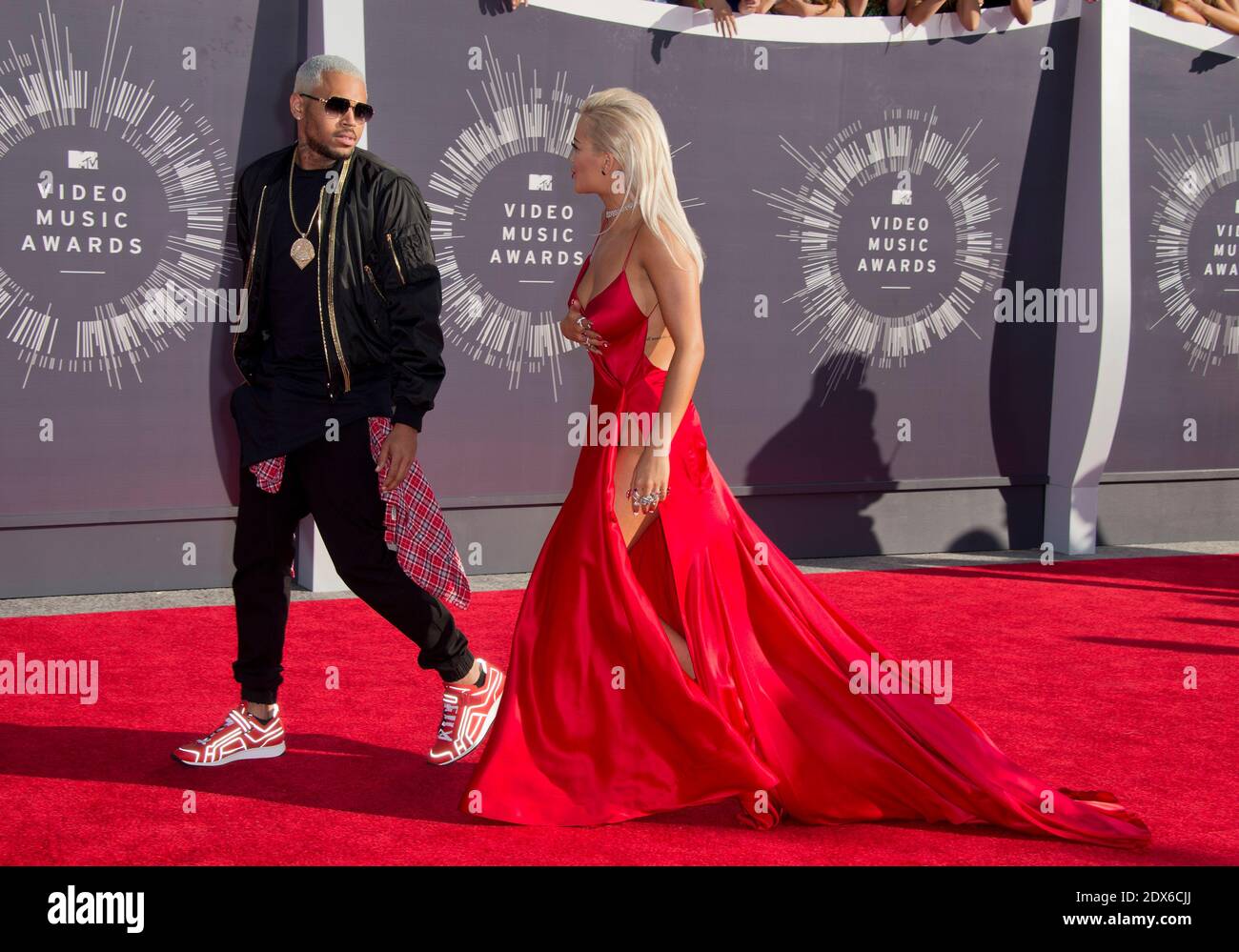 Chris Brown and Rita Ora attend the 2014 MTV Video Music Awards at The Forum on August 24, 2014 in Inglewood, CA, USA. Photo by Lionel Hahn/ABACAPRESS.COM Stock Photo