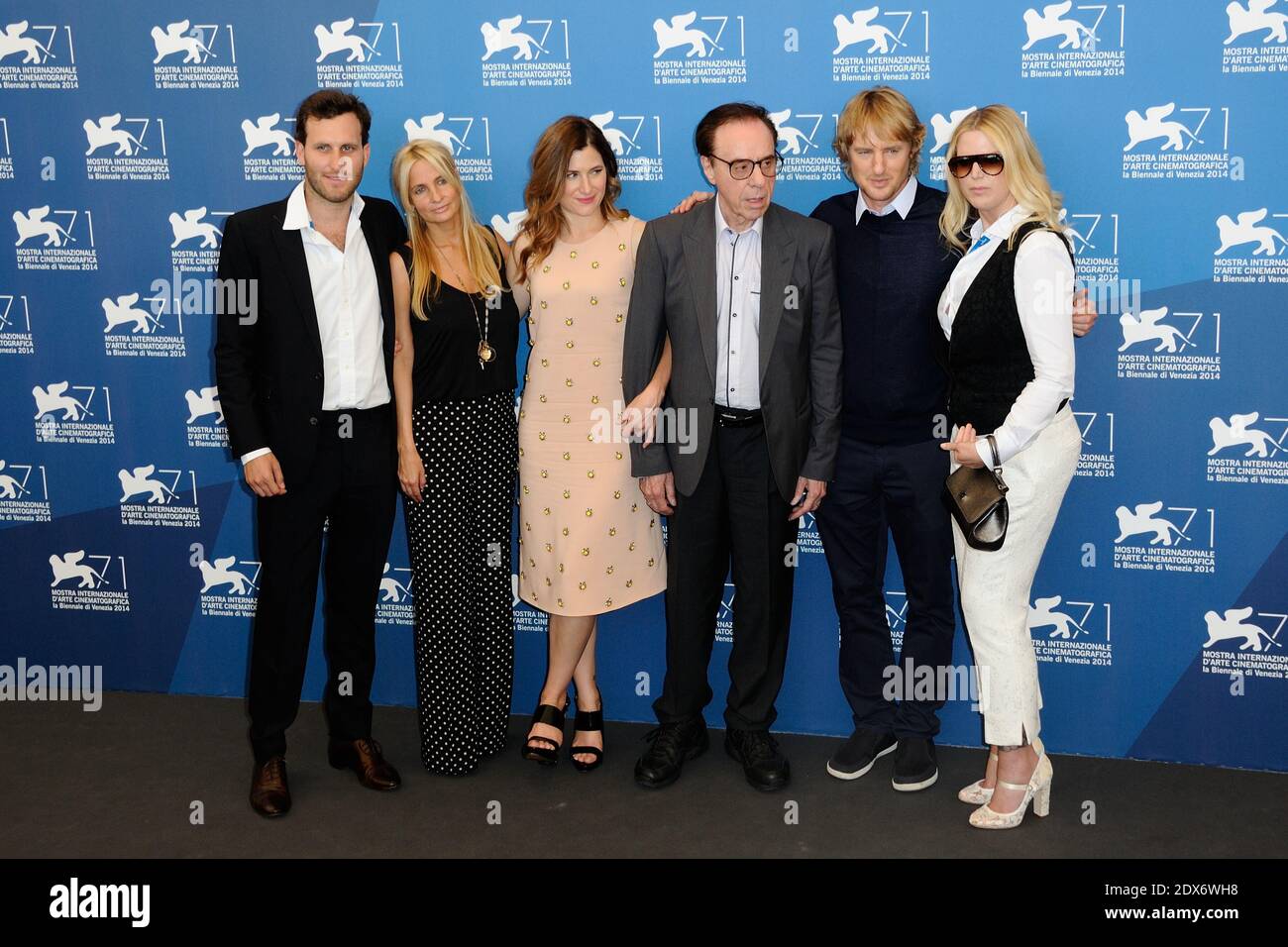 roducers Logan Levy, Holly Wiersma, actress Kathryn Hahn, director Peter Bogdanovich, actor Owen Wilson and producer Louise Stratten attending the She's Funny that Way Photocall during the 71st International Venice Film Festival, on August 29, 2014 in Venice, Italy. Photo by Aurore Marechal/ABACAPRESS.COM Stock Photo