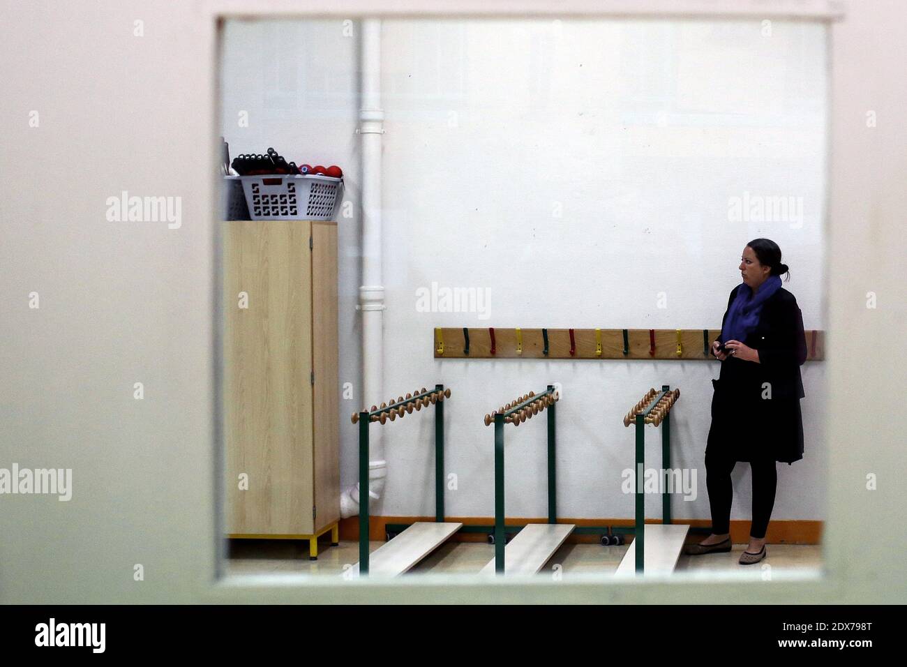 Atmosphere during the start of the new school year (rentree scolaire) in the 4th district of Paris, France, on September 02, 2014. Photo by Stephane Lemouton/ABACAPRESS.COM Stock Photo