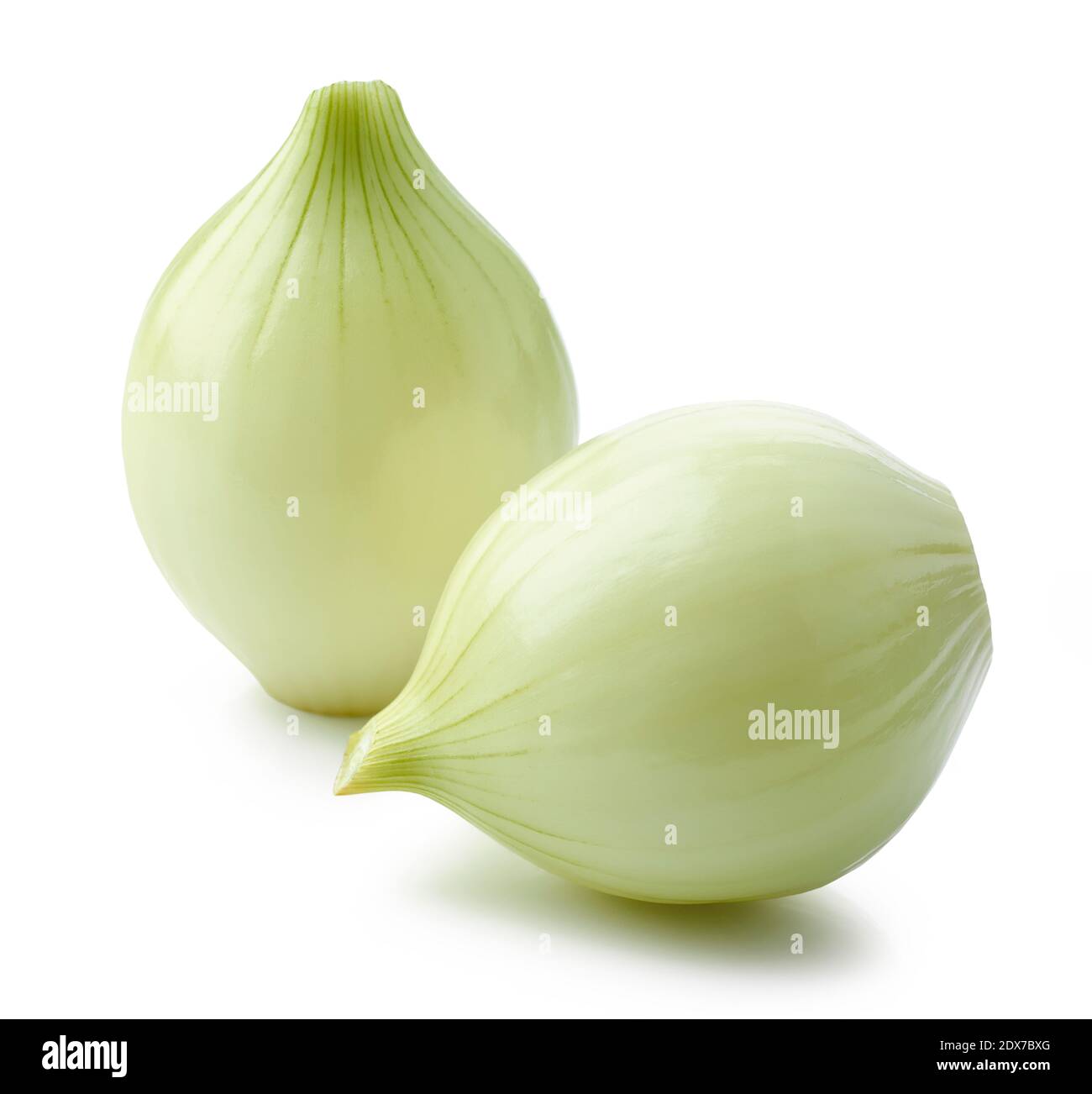 fresh raw peeled onions isolated on white background Stock Photo - Alamy