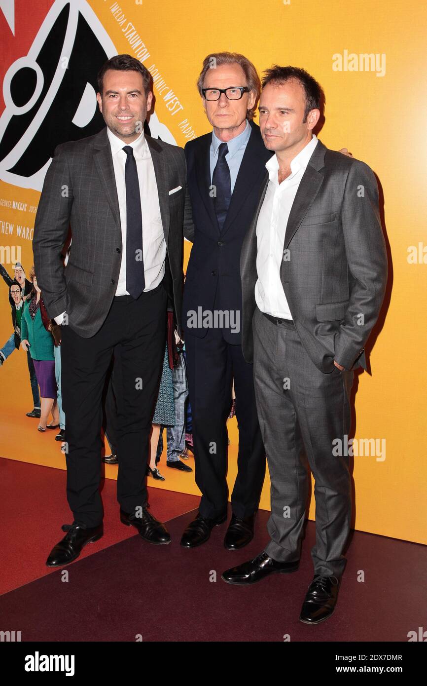 Stephen Beresford, Bill Nighy and Matthew Warchus attending the French Premiere of the Movie 'Pride' held at Cinema Gaumont Opera in Paris, France, on September 3, 2014. Photo by Audrey Poree/ABACAPRESS.COM Stock Photo