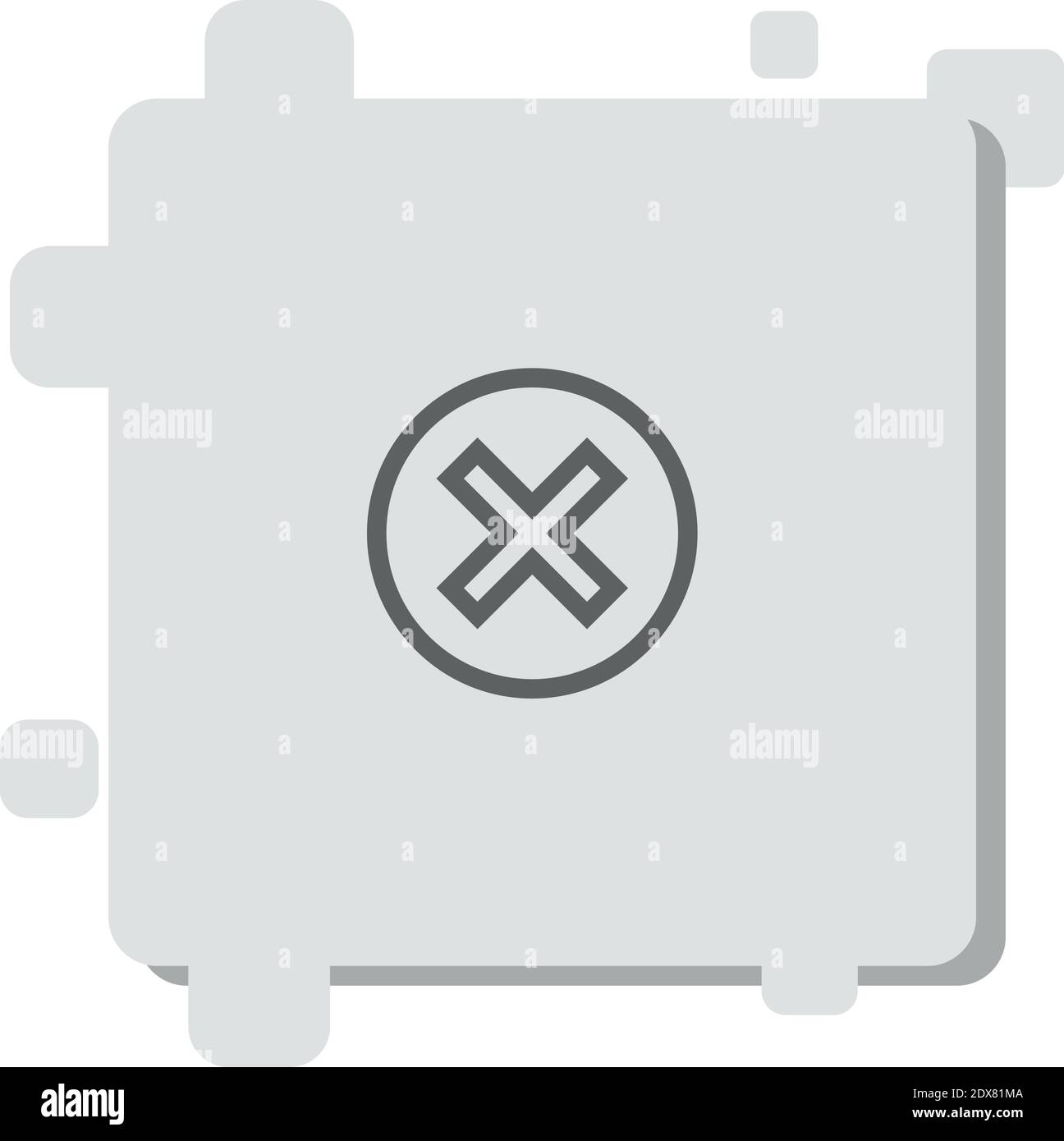 cancel vector icon modern simple vector illustration Stock Vector