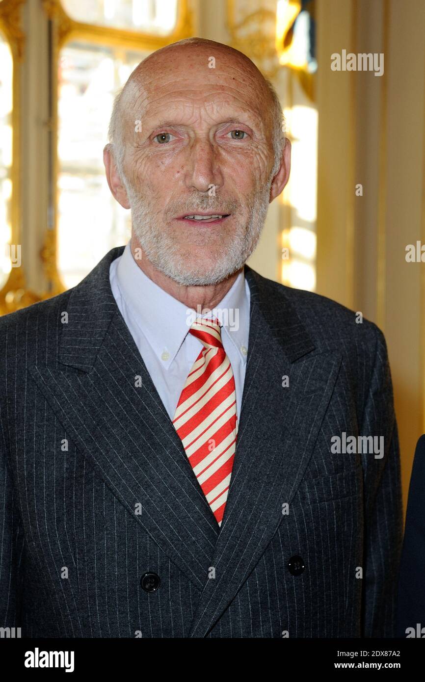 Rufus attending the ceremony honoring Jean-Claude Zylberstein with the  medal for Commandeur de l'Ordre National de la Legion d'Honneur at the  Minister of Culture, in Paris, France, on September 10, 2014. Photo