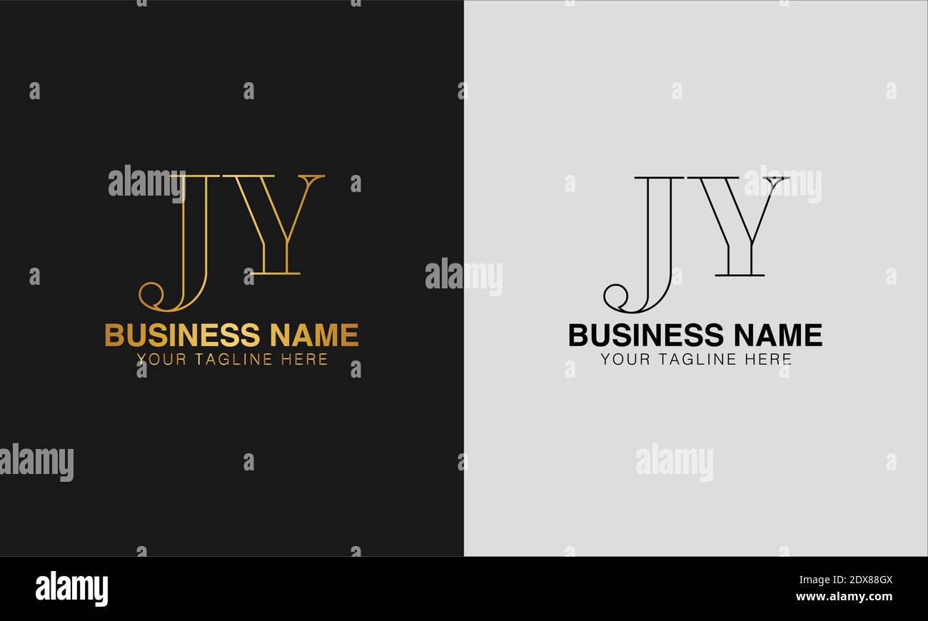 JYJ Y initial  based abstract modern minimal creative logo, vector template image. luxury logotype logo, initial logo. Stock Vector