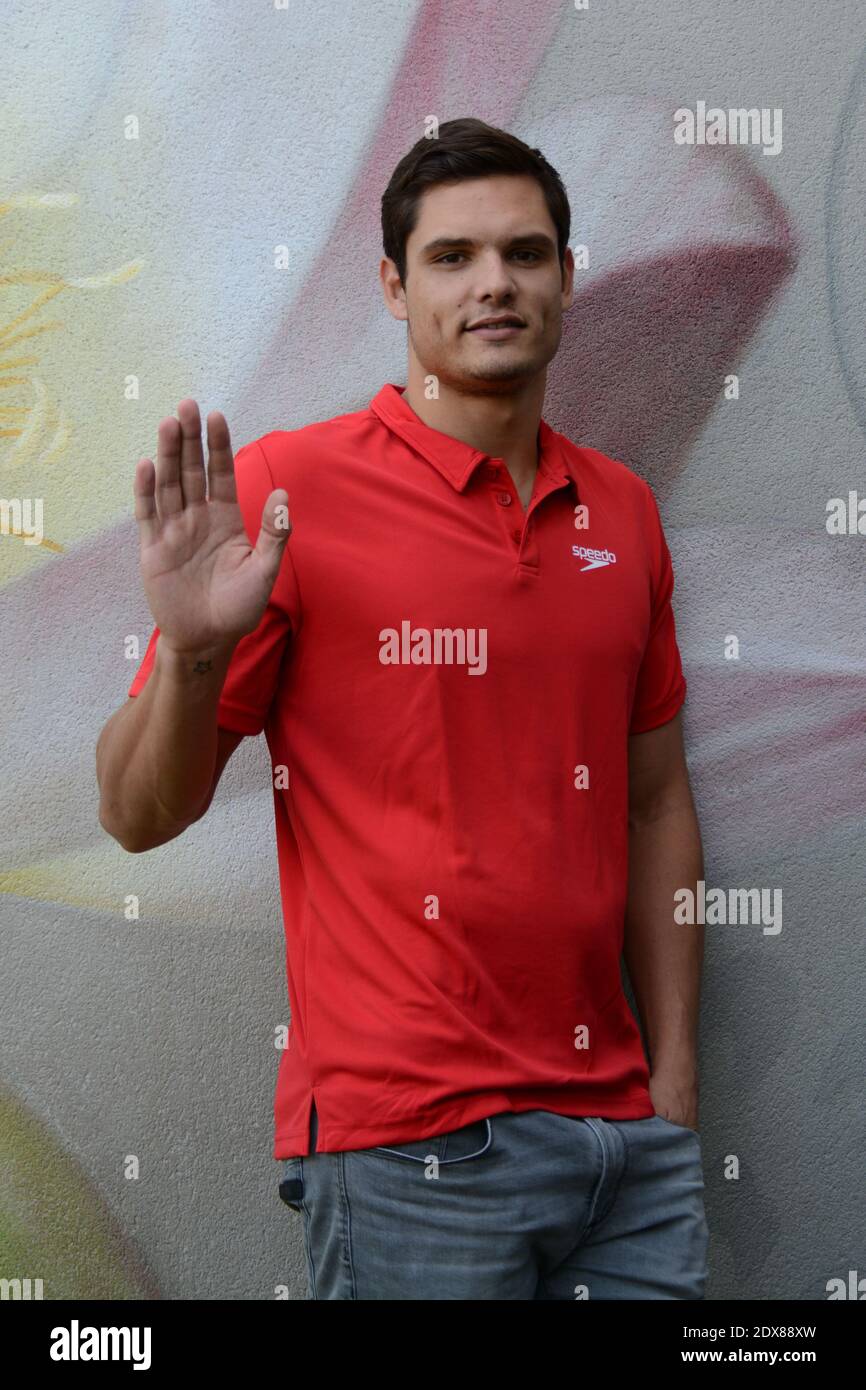 French Swimmer Florent Manaudou during the Get Speedo Fit Campaign