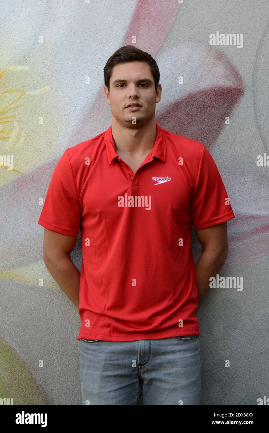 French Swimmer Florent Manaudou during the Get Speedo Fit Campaign