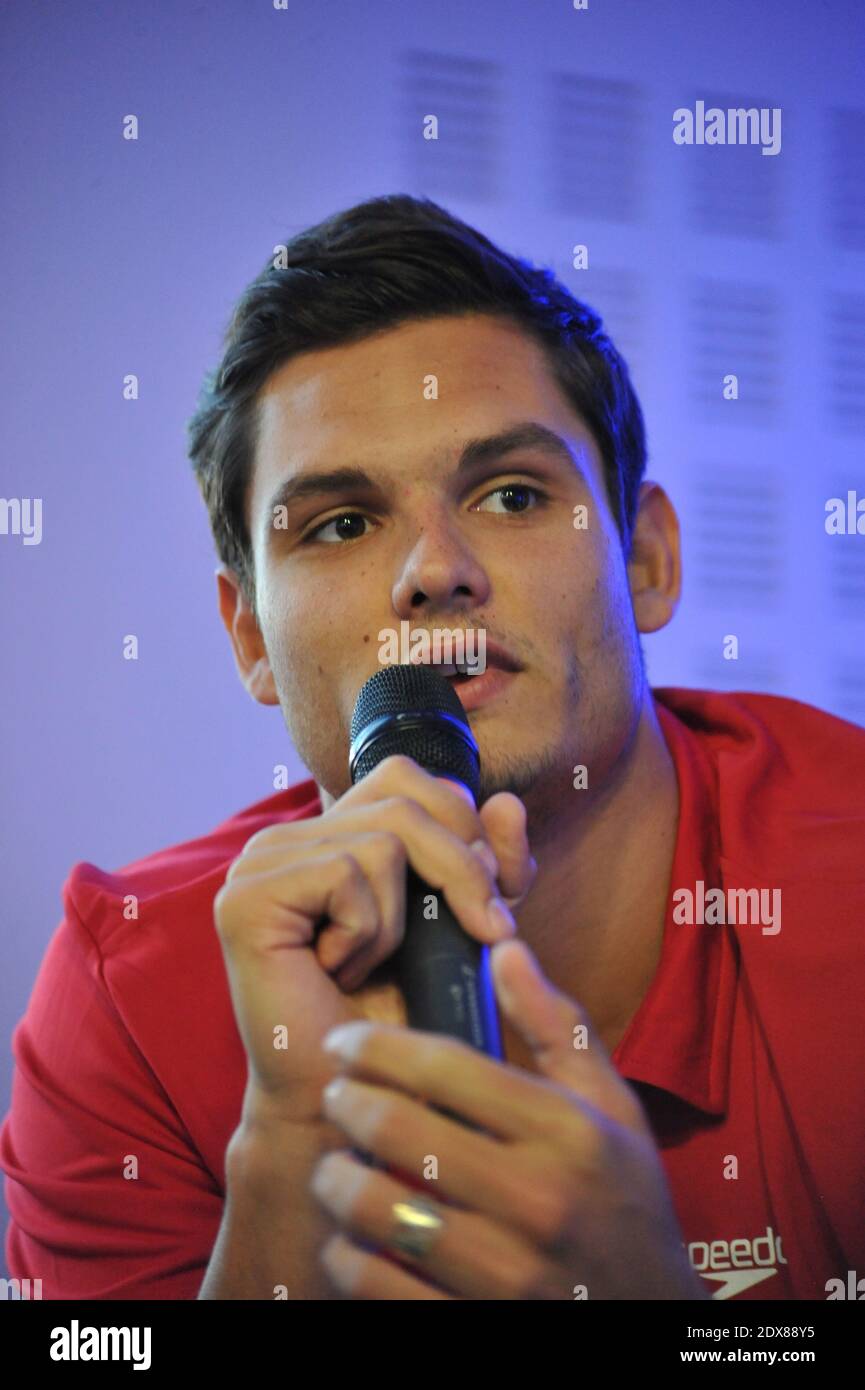 French Swimmer Florent Manaudou during the Get Speedo Fit Campaign