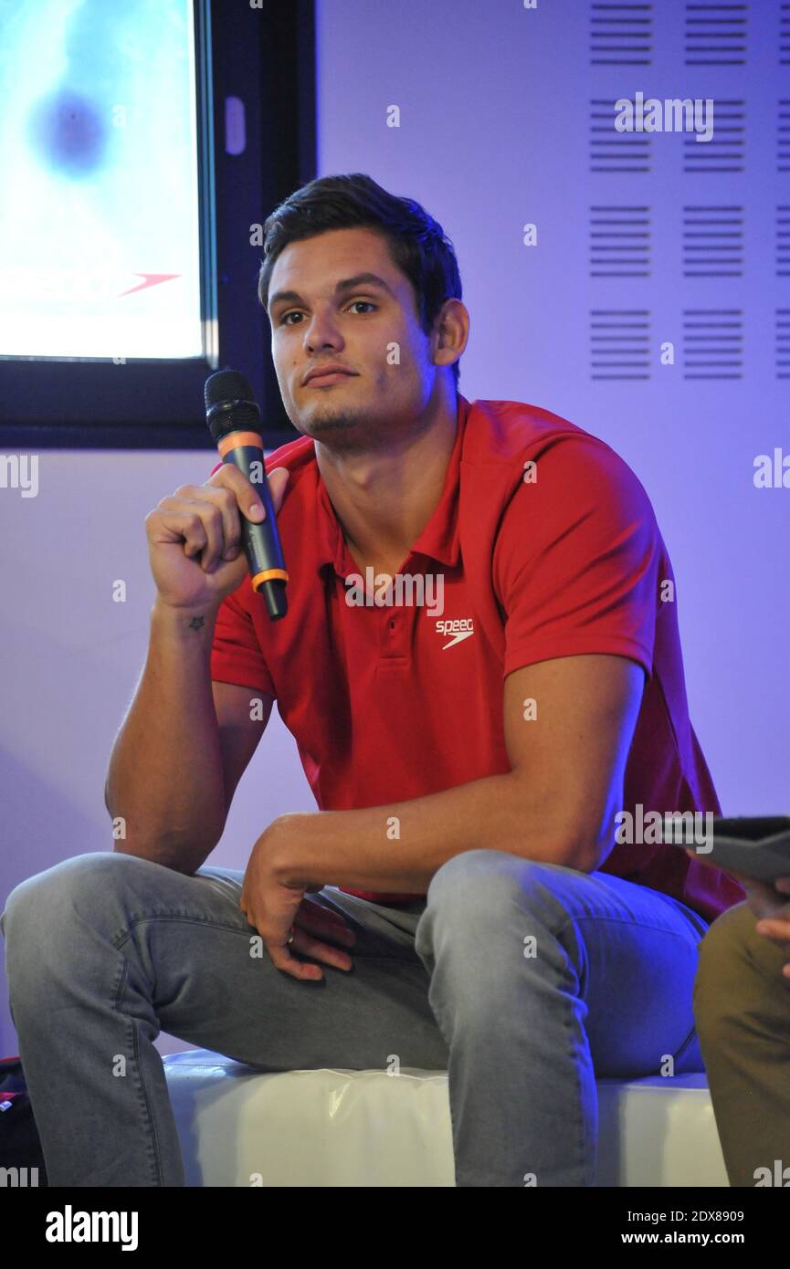 French Swimmer Florent Manaudou during the Get Speedo Fit Campaign