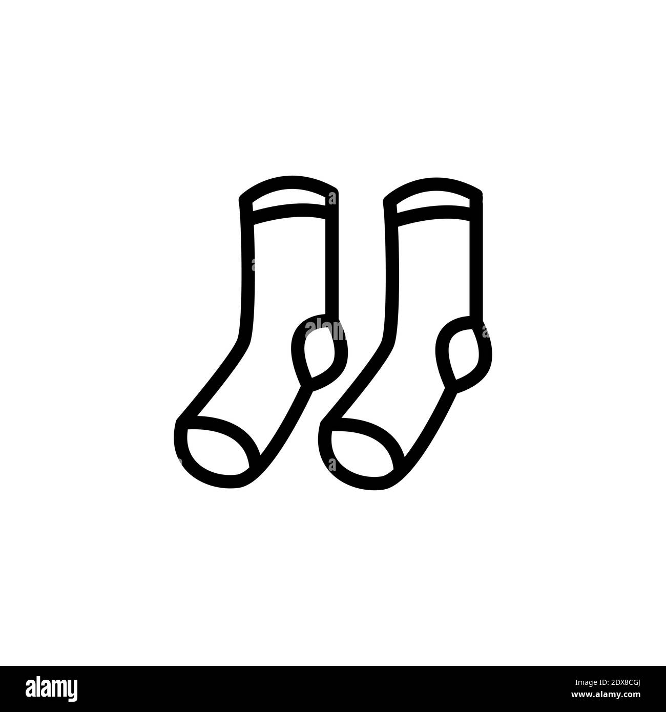 socks line icon vector illustration Stock Vector Image & Art - Alamy