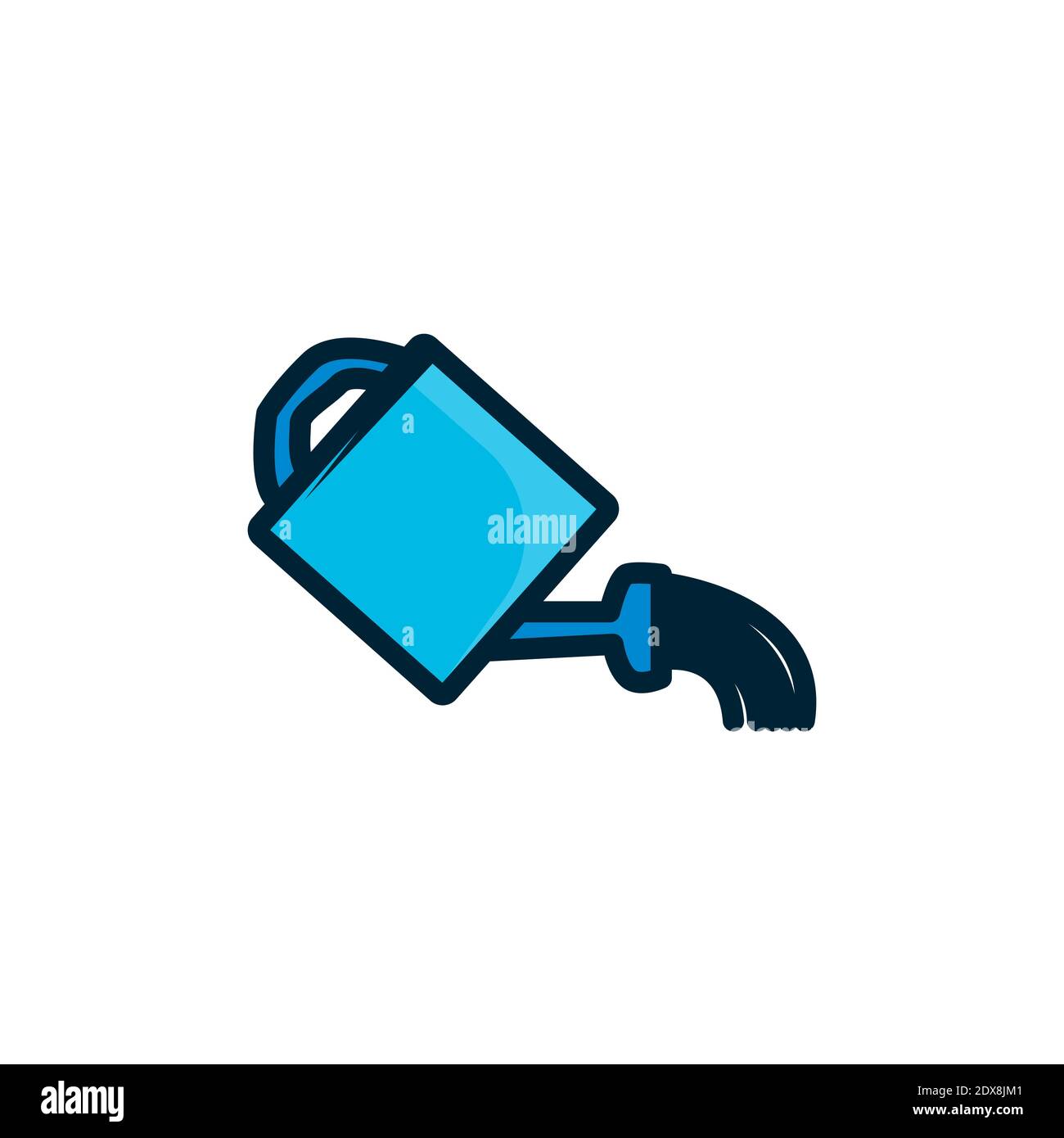 watering can colorful icon vector illustration Stock Vector