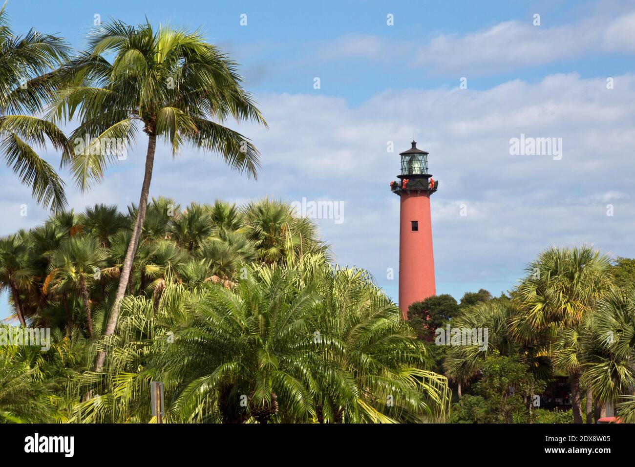 Lighthouse at Jupiter Beach Florida Stock Photo Alamy
