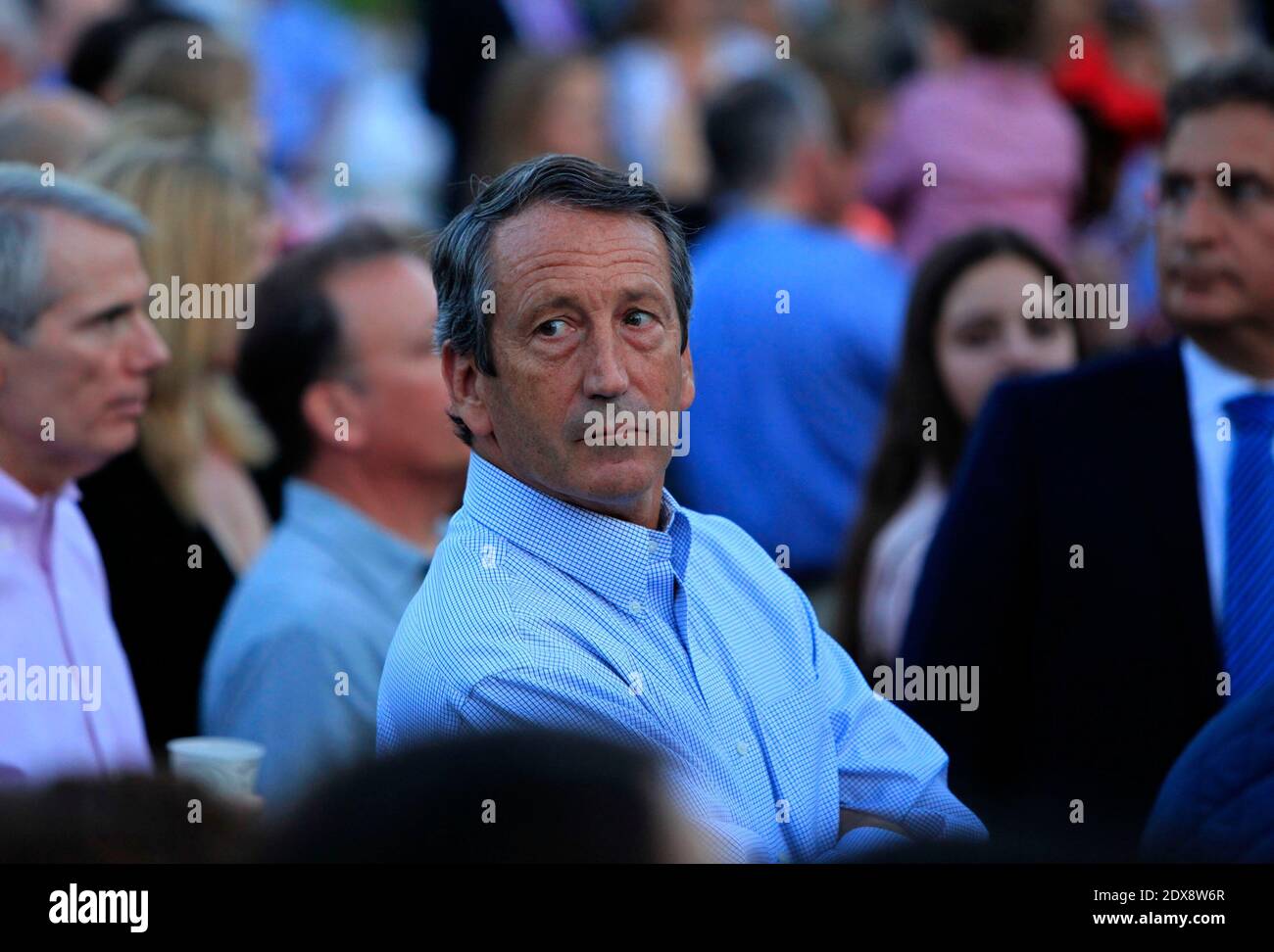 Representative Mark Sanford at the Congressional Picnic on the South Lawn of the White House in Washington, DC, USA, on September 17, 2014. Photo by Dennis Brack/Pool/ABACAPRESS.COM Stock Photo