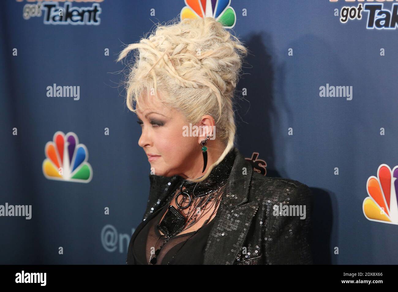 Cyndi Lauper poses at the finale of 'America's Got Talent' at Radio ...