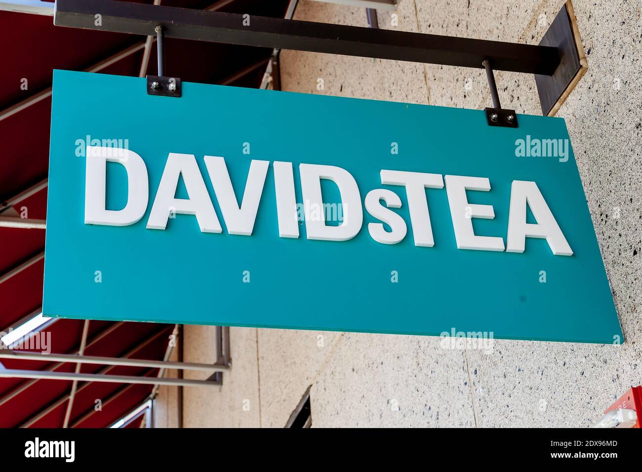 DAVIDsTEA store is seen in Niagara-on-the-Lake, On, Canada Stock Photo