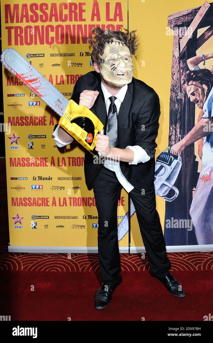General atmosphere during the Massacre a la Tronconneuse (The Texas Chain Saw Massacre) restored film premiere at the Grand Rex cinema in Paris, France, on September 23, 2014. Photo by Aurore Marechal/ABACAPRESS.COM Stock Photo