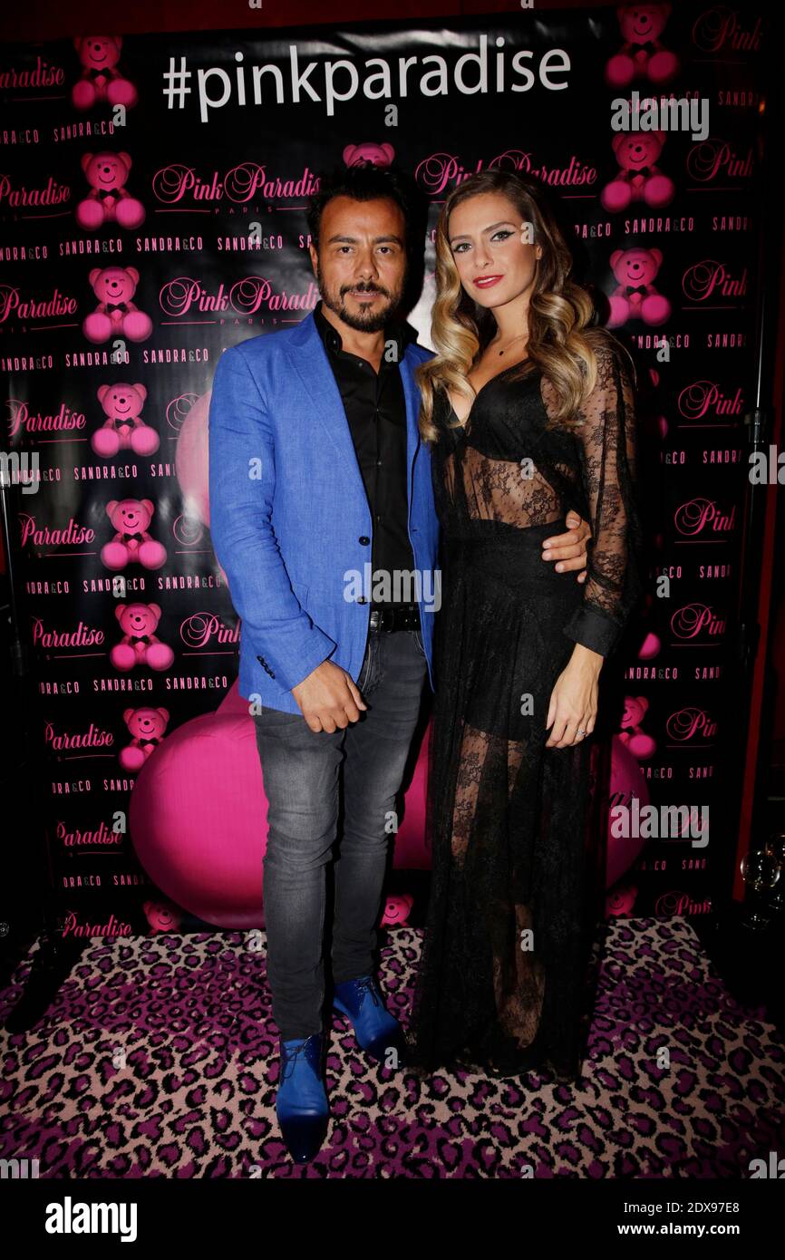 Clara Morgane and Muratt Atik attending the New 'Pink Paradise' Opening party, in Paris, France on September 23, 2014. Photo by Jerome Domine ABACAPRESS.COM Stock Photo