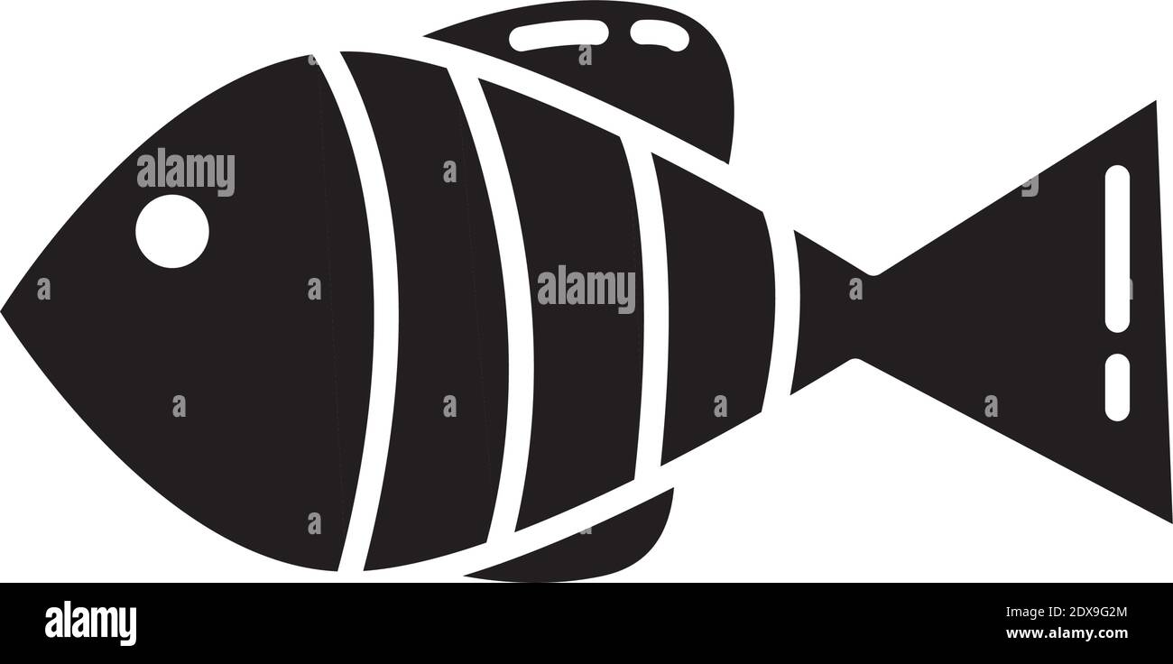 delicious fish healthy food silhouette style icon vector illustration ...