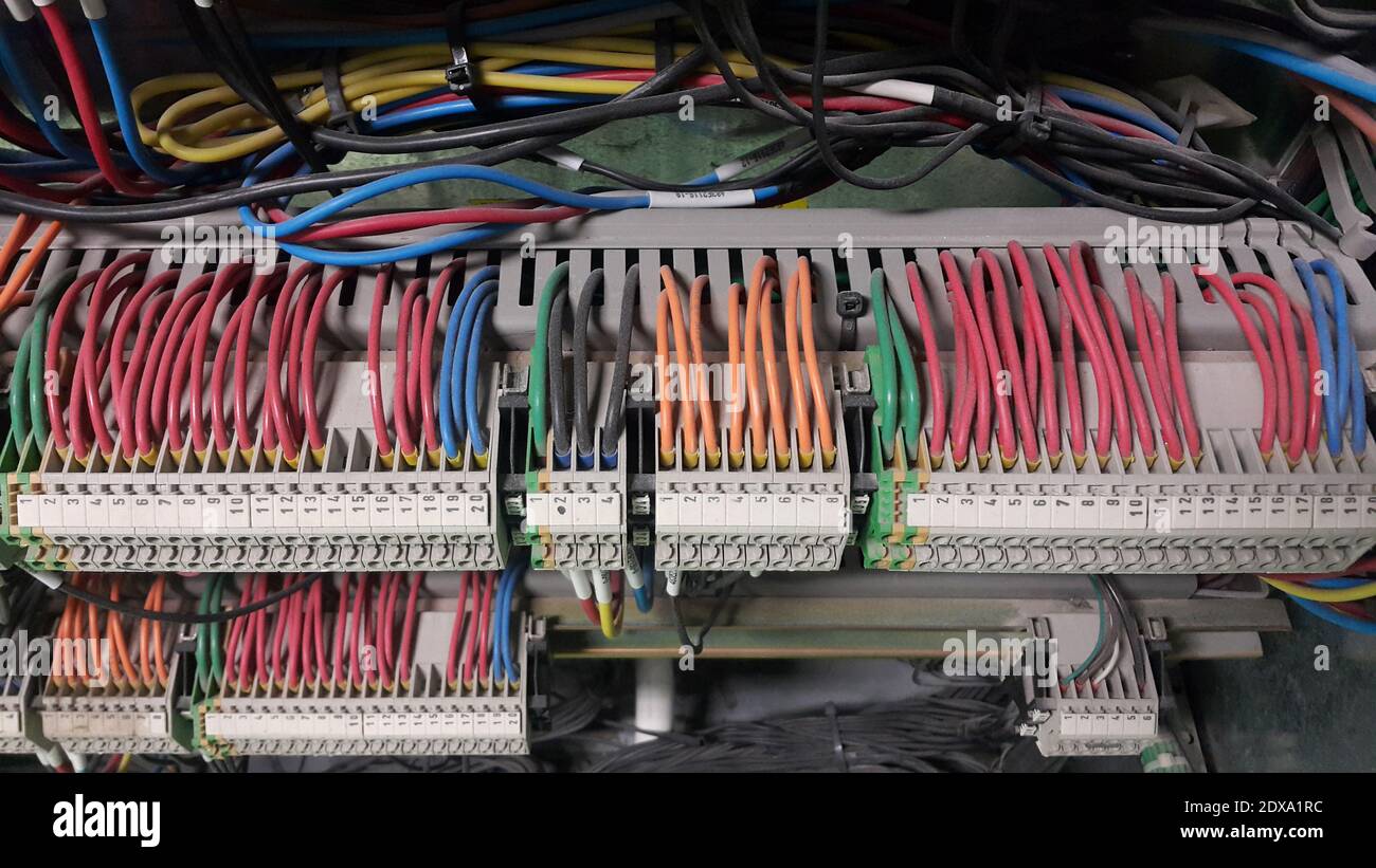 View Of Electrical Control Room Stock Photo Alamy