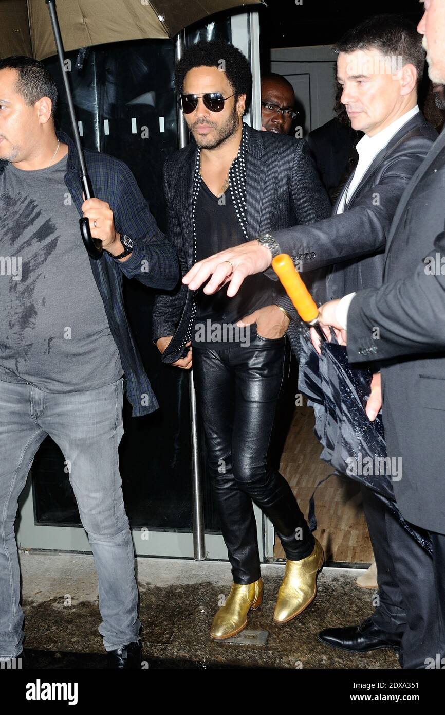 Lenny Kravitz attending Saint Laurent's Spring-Summer 2015 Ready-To ...