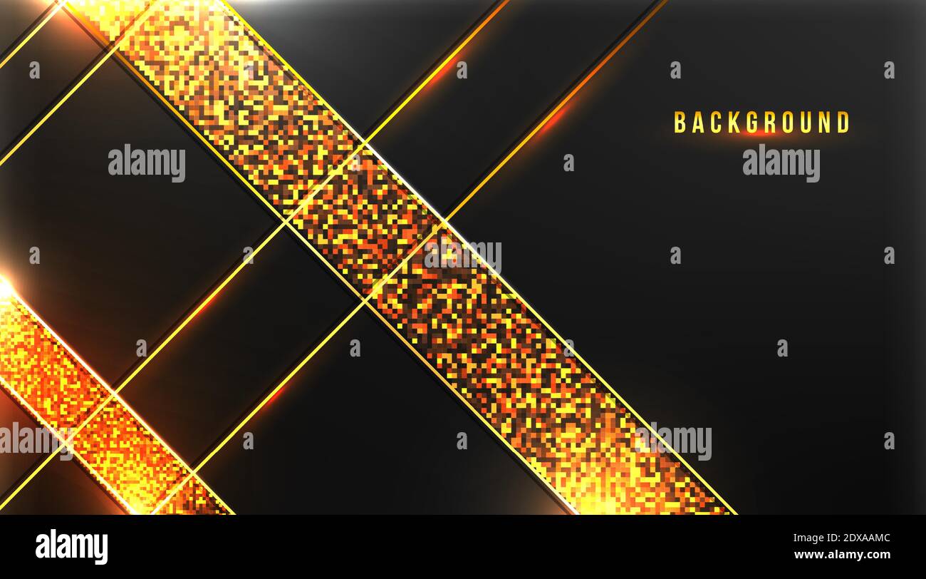 abstract premium background with golden on dark background vector ...