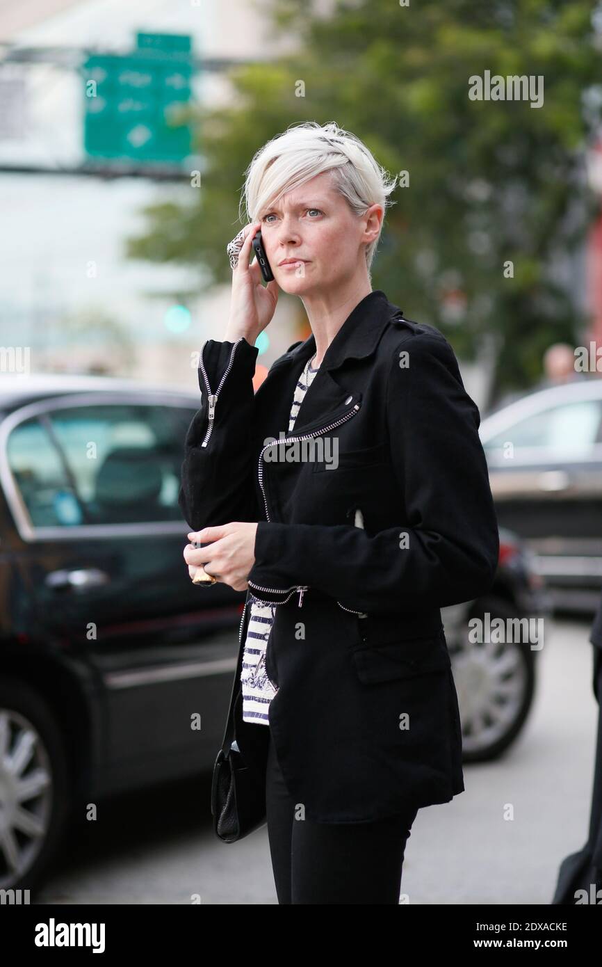 Kate Lanphear, after Alexander Wang fashion show, (Pier 94, 711 12 avenue) street styleduring Mercedes-Benz Fashion Week Spring-Summer 2015, New York City, NY, USA on September 6th 2014. Photo by Sophie Mhabille/ABACAPRESS.COM Stock Photo