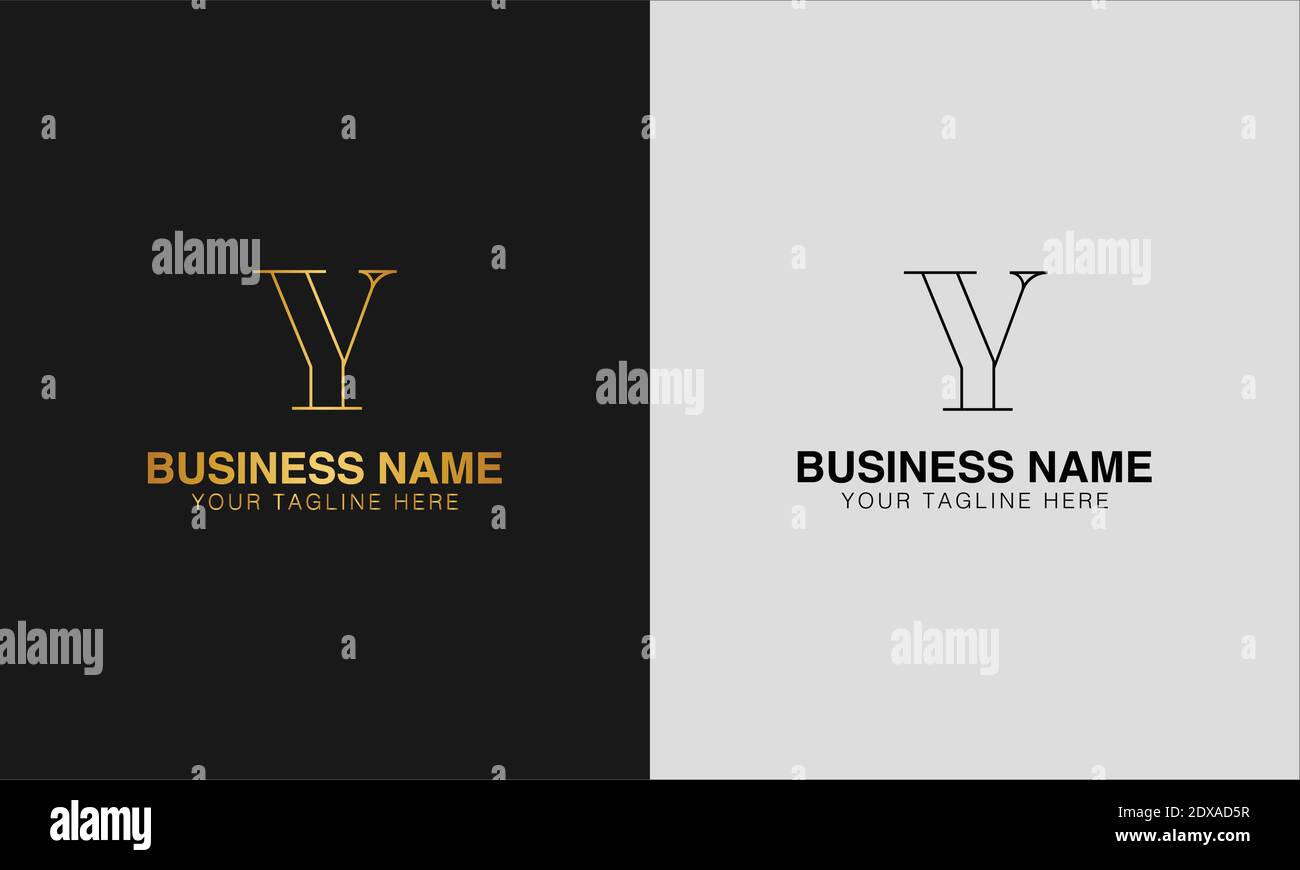 YY Y initial  based abstract modern minimal creative logo, vector template image. luxury logotype logo, initial logo. Stock Vector