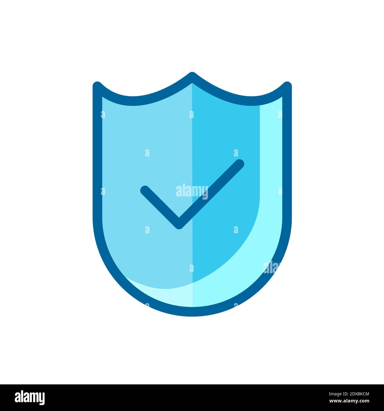 shield security and check mark icon vector illustration isolated on ...